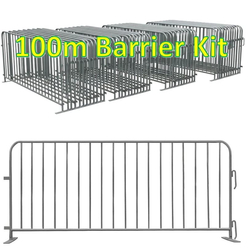 100m NZTA Approved Pedestrian Barrier Kit