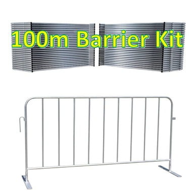 100m Pedestrian Construction Barrier Kit