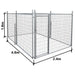 Dog Run / Pet Fence Enclosure 2.4m x 4.8m