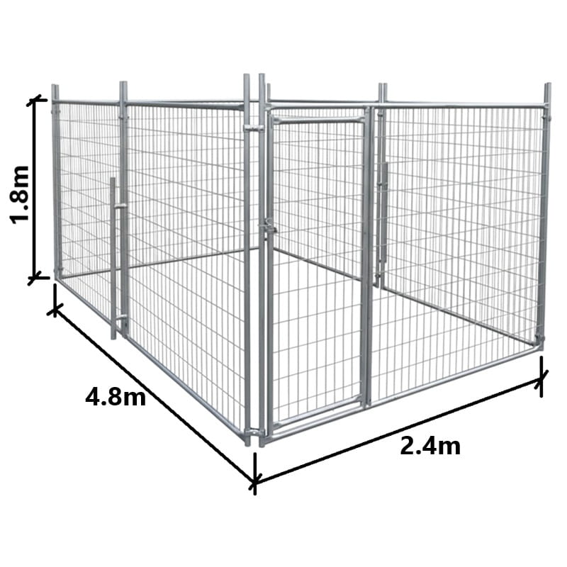 Dog Run / Pet Fence Enclosure 2.4m x 4.8m