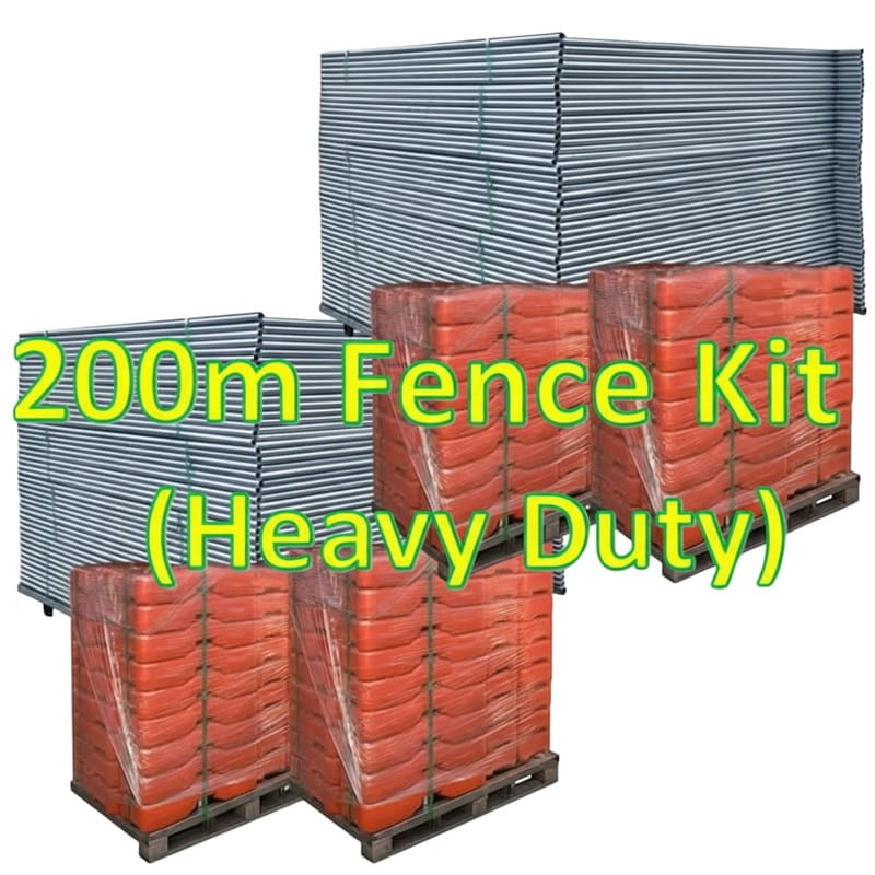 200m Temporary Fence Kit (Heavy Duty)