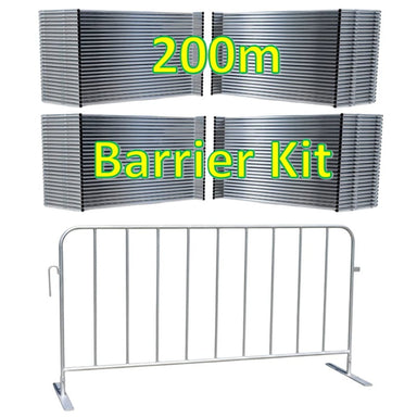 200m Pedestrian Construction Barrier Kit