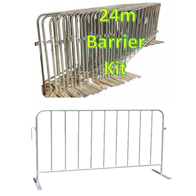 24m Pedestrian Construction Barrier Kit