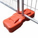 Temporary Fence Orange Concrete Feet (25kg)