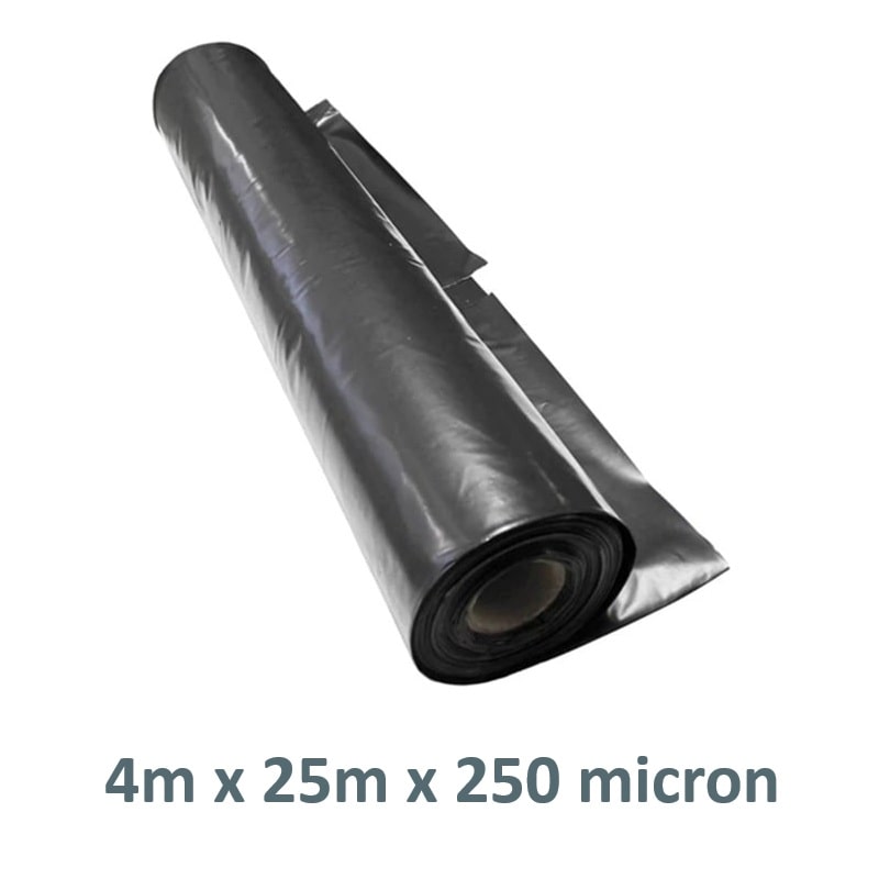 (4m x 25m) Builders Plastic Polythene Roll
