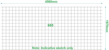 665 Construction Yard Mesh (4.56m x 1.97m)
