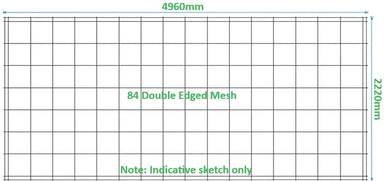 84 Double Edge Economy Mesh