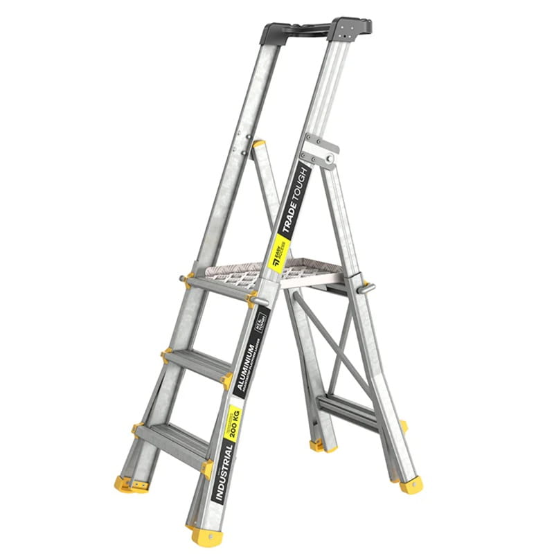 TradeTough AdjustaStep Telescopic Platform Ladder