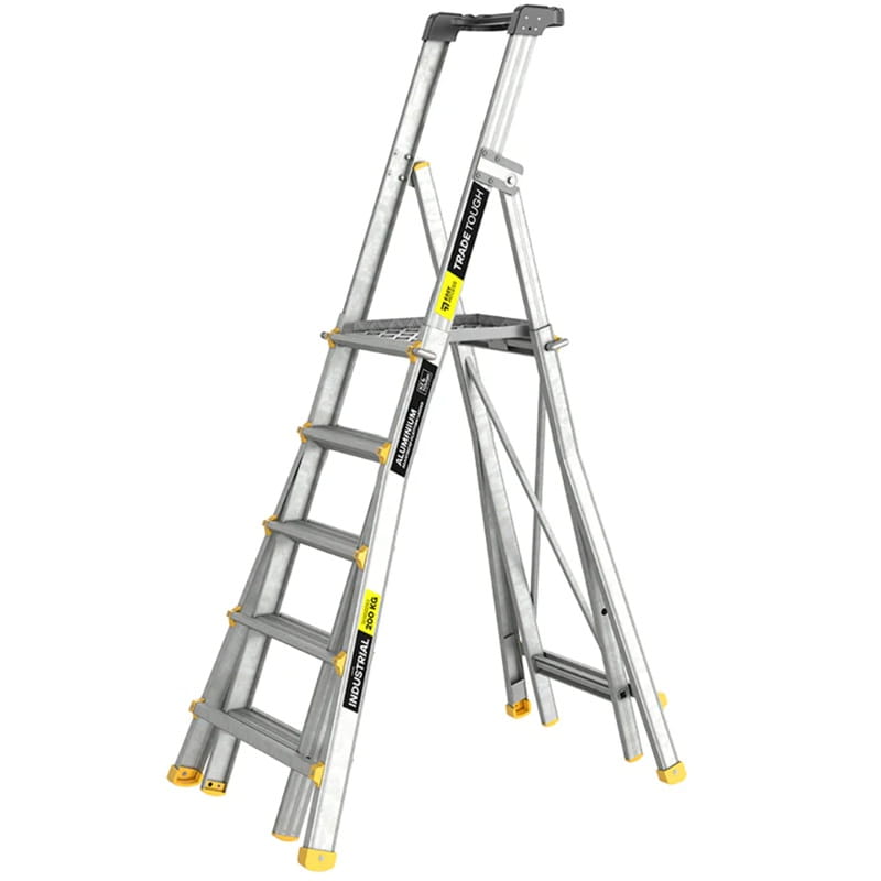 TradeTough AdjustaStep Telescopic Platform Ladder