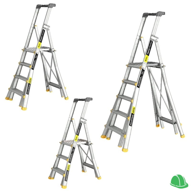 TradeTough AdjustaStep Telescopic Platform Ladder