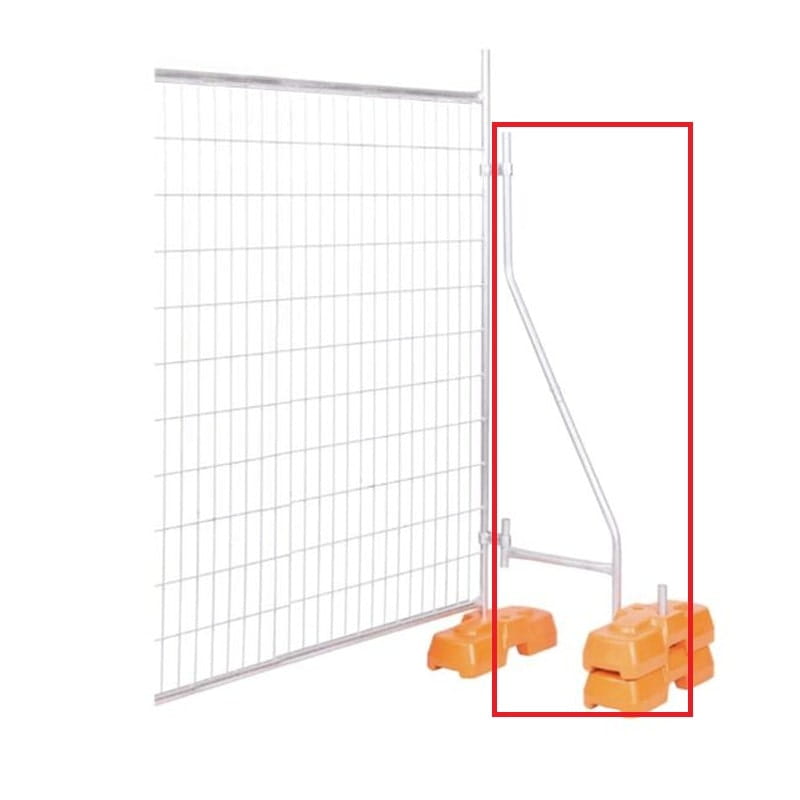 Temporary Fence Brace for High Winds