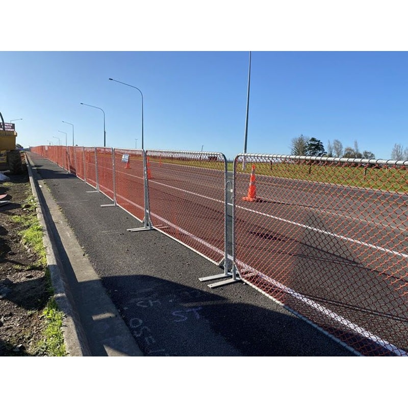 Orange Construction Pedestrian Barrier Fence (2.2m x 1.25m)