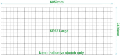 SE62 Reinforcing Mesh (6.05m x 2.42m)
