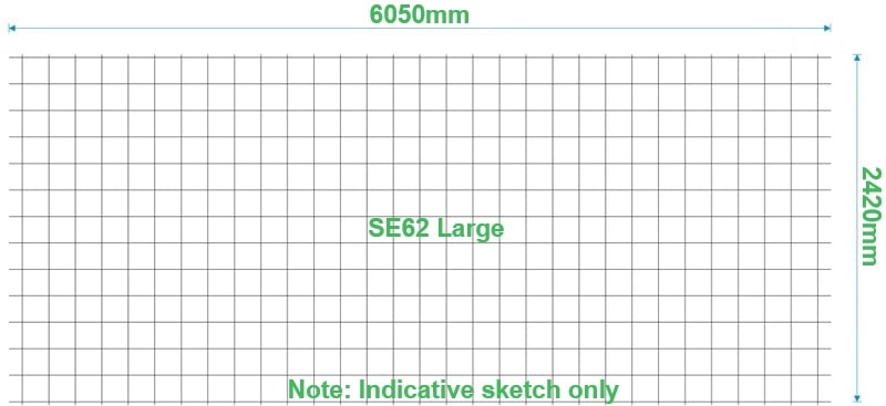 SE62 Reinforcing Mesh (6.05m x 2.42m)