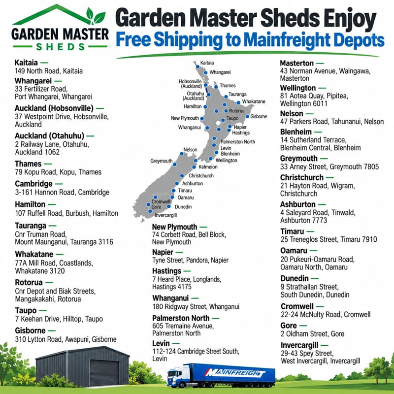 1.83m x 1.08m Garden Master Shed