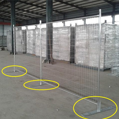 Temporary Fence Base Metal Feet