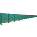 temporary fence with green shade cloth
